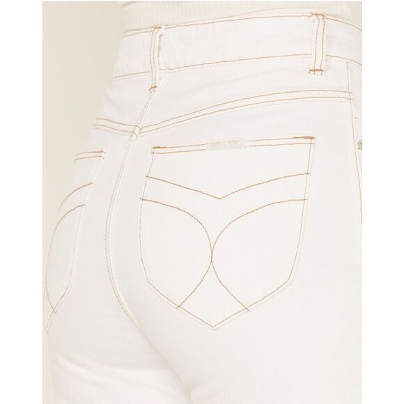 Rolla’s Classic Straight High Rise Jeans in White Contrast Stitching Size 27 - Picture 1 of 10
